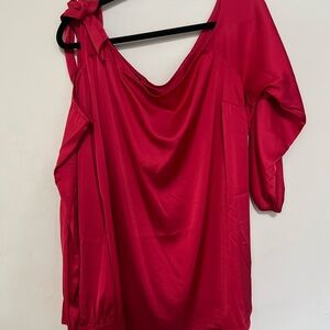 Torrid Bold Off Shoulder Red Blouse
